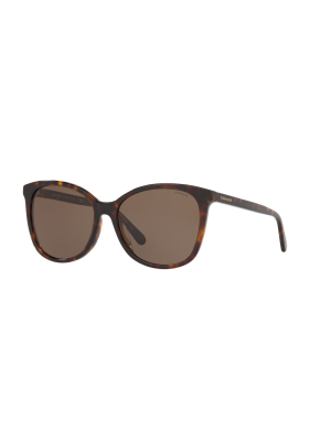 Coach Hc8271u 512073 Female Square Lifestyle Sunglasses Tortoise