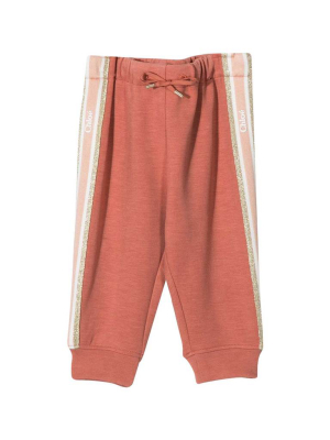 Chloé Kids Side Stripe Track Pants