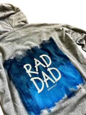 'rad Dad' Painted Hoodie