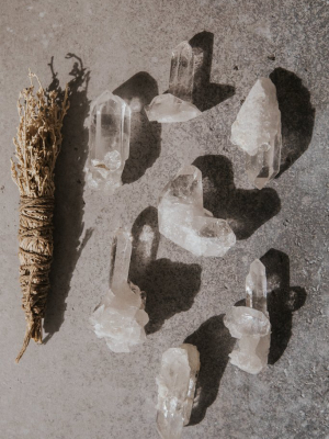 Enlightened Clear Quartz Clusters