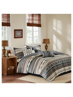 Duncan Printed Quilt Set 6pc