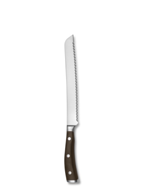 Wüsthof Ikon Blackwood 8" Bread Knife With Care Kit