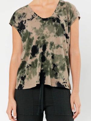 Army Calico Pop Over Shirt