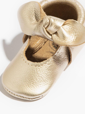 Platinum Knotted Bow Mocc Mini Sole Ii