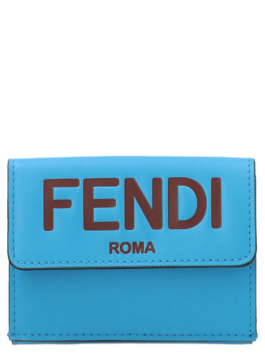 Fendi Logo Printed Tri-fold Wallet