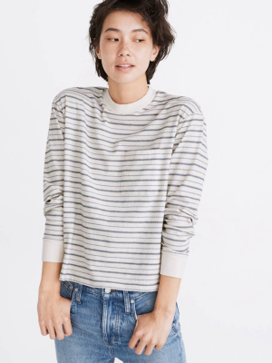 Jacquard Stripe Pocket Tee