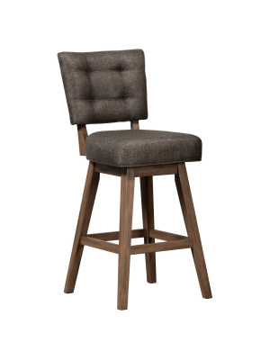 30" Lanning Swivel Height Barstool Chocolate Brown - Hillsdale Furniture