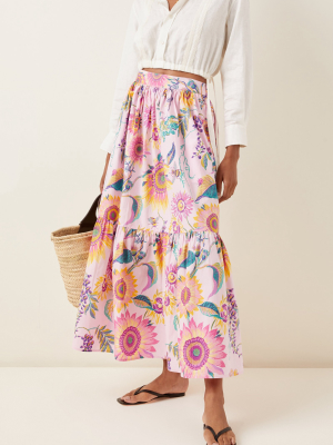 Juliette Printed Cotton Skirt