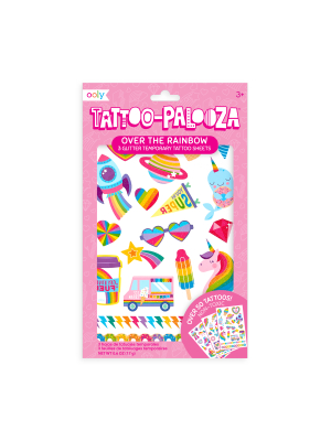 Tattoo-palooza Temporary Tattoos - Over The Rainbow - 3 Sheets