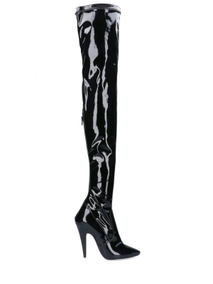 Saint Laurent Aylah Over-the-knee Boots