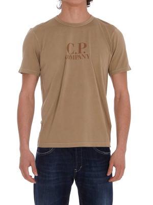 C.p. Company Logo Printed Crewneck T-shirt