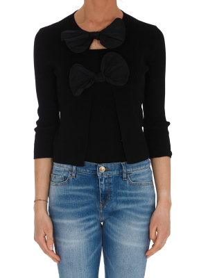 Redvalentino Bow Detailed Cardigan