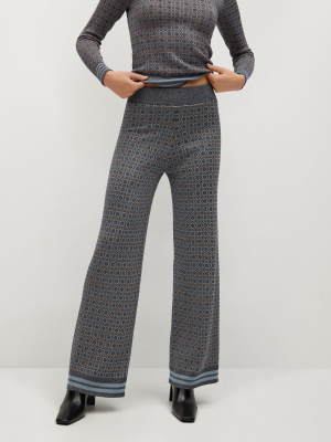 Geometric Print Pants