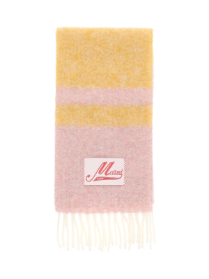 Marni Striped Fringed Scarf