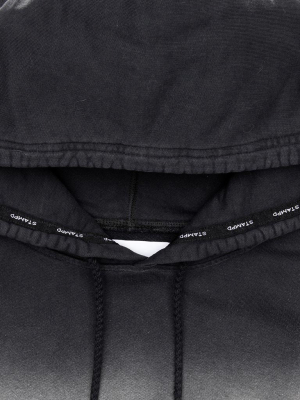 Stampd Gradient Hoodie - Black Pigment Dye