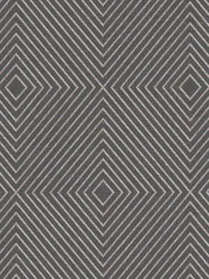 Megan Deco Stripes Wallpaper In Grey And Silver By Bd Wall