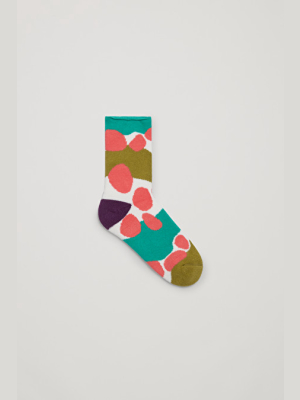 Organic Cotton Tropic Print Socks