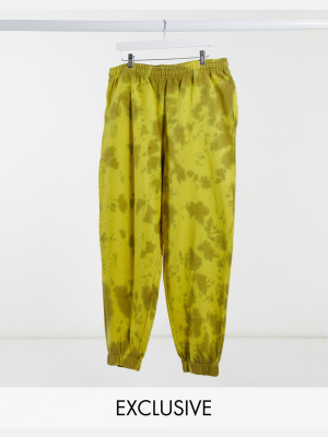 Collusion Oversized Sweatpants In Tie Dye