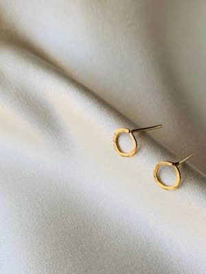 The Anna Circle Studs By Points Jewelry
