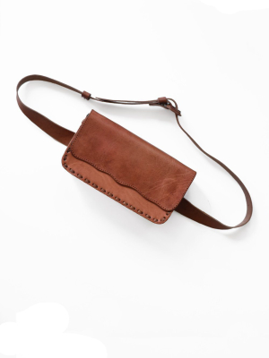 Leather Belt Bag - Russet Brown