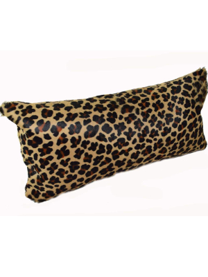 Leopard Print Cowhide Lumbar