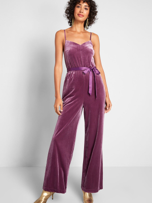 She's So Fancy Velvet Jumpsuit