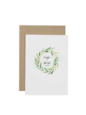 Merry & Bright Christmas Card