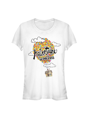 Junior's Up Adventure Is Out There Balloons T-shirt