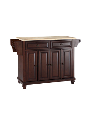 Cambridge Natural Wood Top Kitchen Island - Crosley