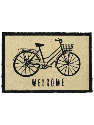 Bicycle Doormat In Black By Bd Home