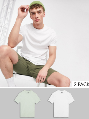 Asos Design 2 Pack Organic T-shirt