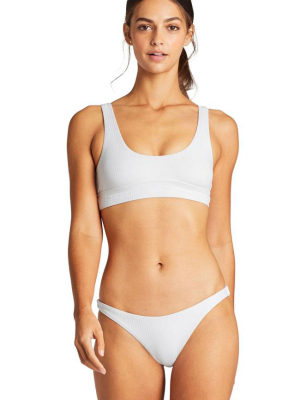 Vitamin A Sienna Ecorib Bikini Tank Top In White