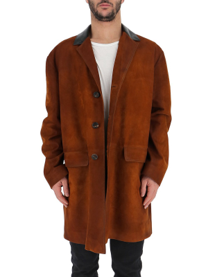 Prada Contrasting Collar Coat