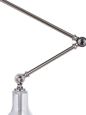 Ibis Task Lamp (polished Nickel And White)