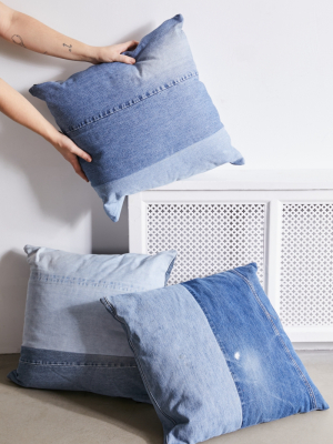 Urban Renewal Reclaimed Denim Throw Pillow