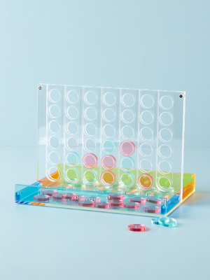 Sunnylife Lucite Four-in-a-row Game
