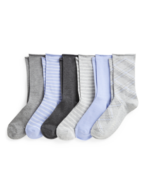 Multi Roll-top Sock 6-pack