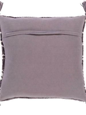 Bronson Pillow Charcoal/cream