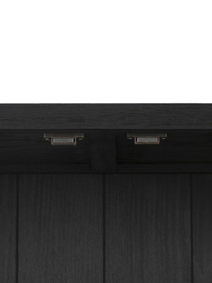 Spencer Curio Cabinet In Drifted Black