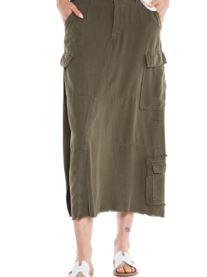 Original Military Long Skirt - Olive