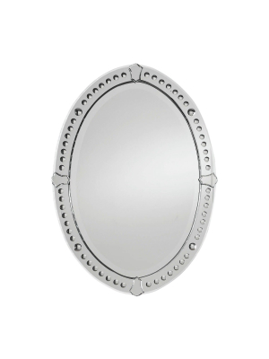 Oval Graziano Frameless Decorative Wall Mirror - Uttermost