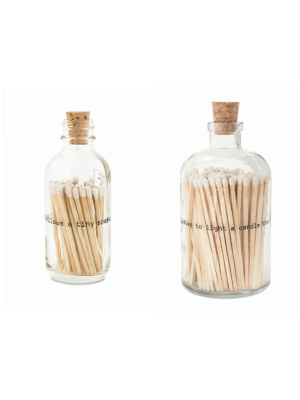 Poetry Apothecary Match Bottle