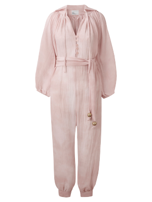 Poet Pink Tie Dye Cotton Jumpsuit