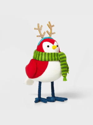 Bird With Reindeer Ears Decorative Figurine - Wondershop™