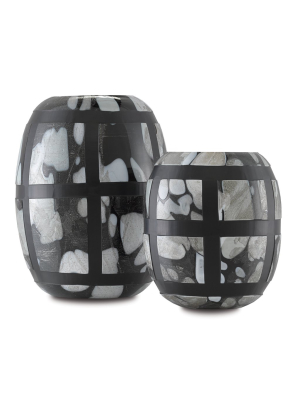 Schiappa Glass Vases Set Of 2