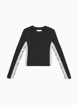 Slim Fit Side Logo Sweater