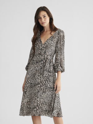 Lyla Dress - Natural Cheetah - Final Sale