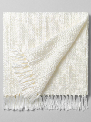 Chunky Stripe Fringe Throw Blanket - Hearth & Hand™ With Magnolia