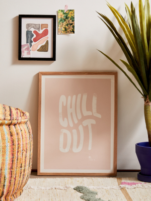 Phirst Chill Out Vintage Peach Art Print