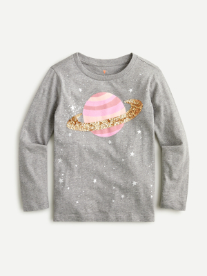 Girls' Sequin Space T-shirt